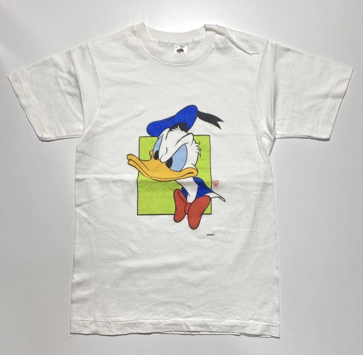 【M】90s FRUIT OF THE LOOM Donald Duck Print Tee 90年代 フルーツオブザルーム ドナルドダック プリント Tシャツ 半袖Tシャツ USA製 R55