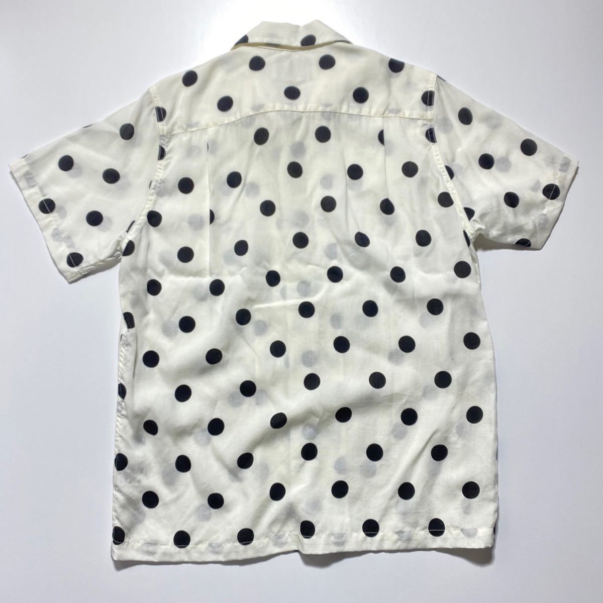 [XS]WACKO MARIA DOTS S/S HAWAIIAN SHIRT WHITE Wacko Maria dot pattern Hawaiian shirt aloha shirt short sleeves white G1907