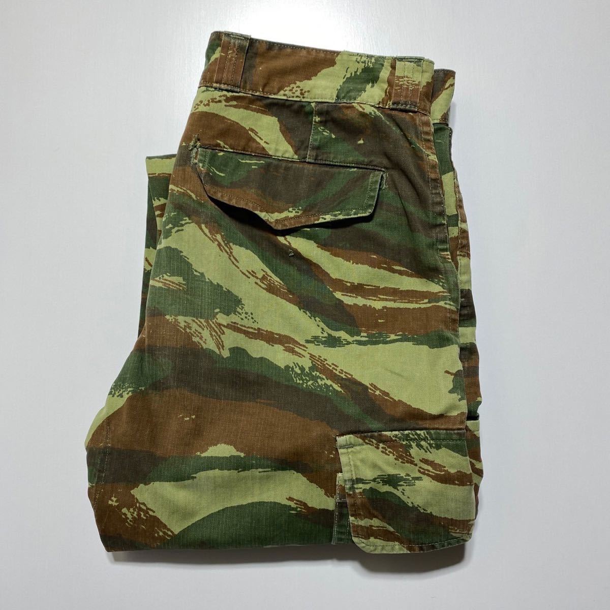 【76L】1970s Vintage Franch Army M-47 Cargo Pants 1970年代 ヴィンテージ フランス軍 M-47 カーゴパンツ リザードカモ G1978_画像1