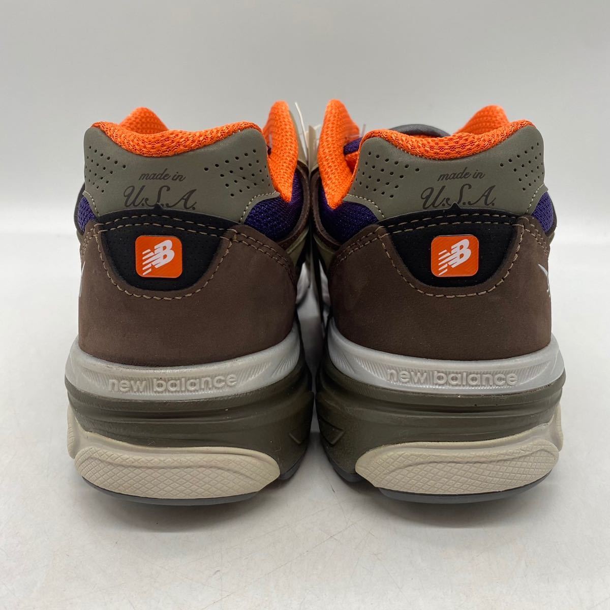 【29cm】新品 NEW BALANCE 990V3 KHAKI ORANGE ニューバランス 990V3 カーキ オレンジ (M990BT3) 4430_画像6