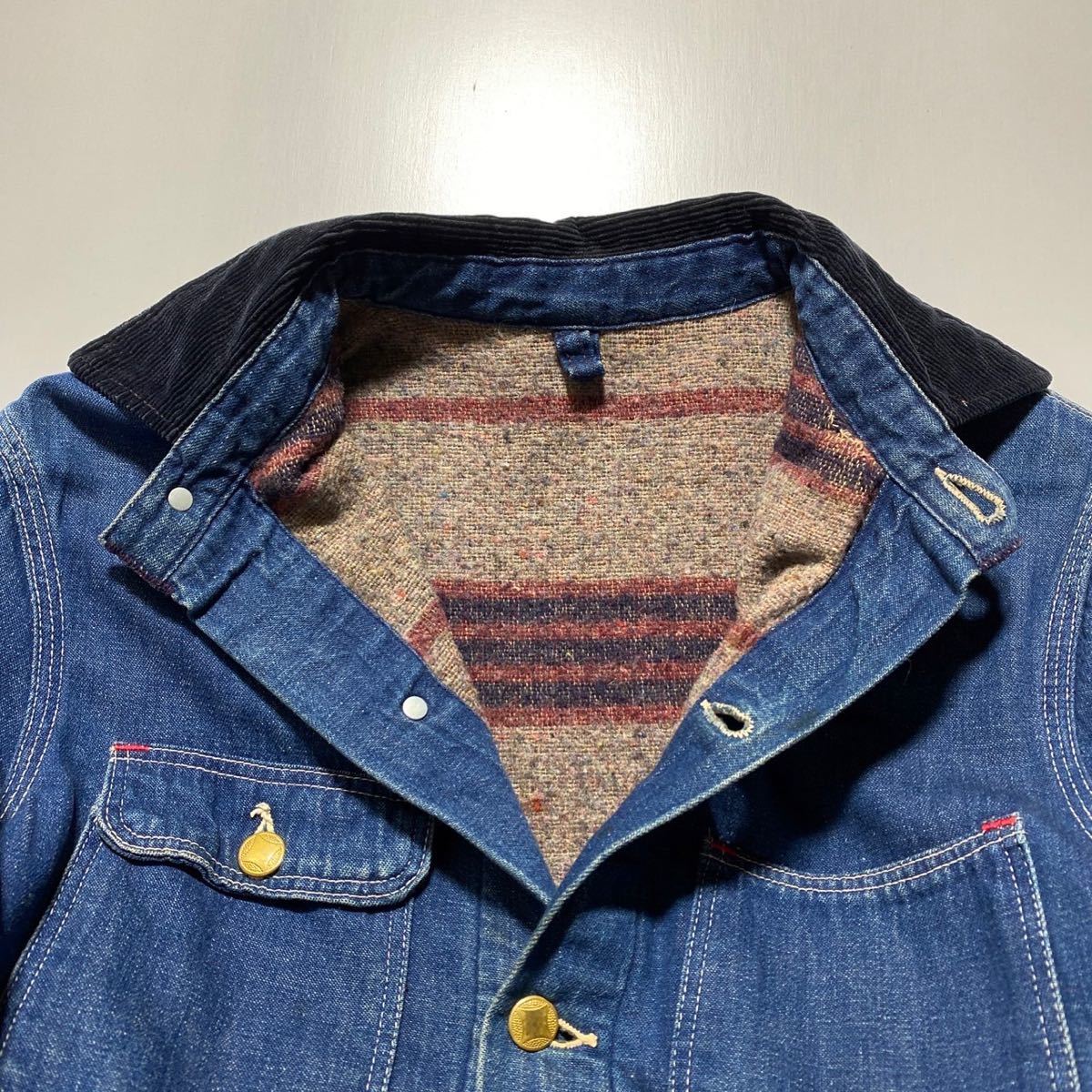 1960s Vintage Sears Denim Coveralls 1960年代 ヴィンテージ シアーズ デニム カバーオール ブランケット付き ジャケット G2005_画像4