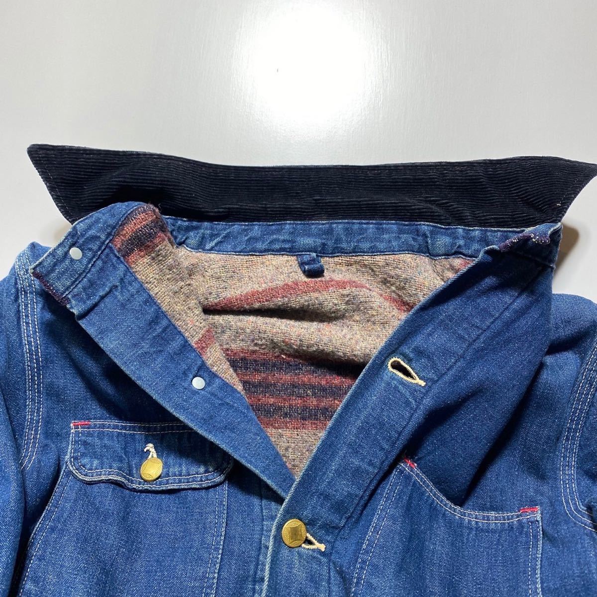 1960s Vintage Sears Denim Coveralls 1960年代 ヴィンテージ シアーズ デニム カバーオール ブランケット付き ジャケット G2005_画像5