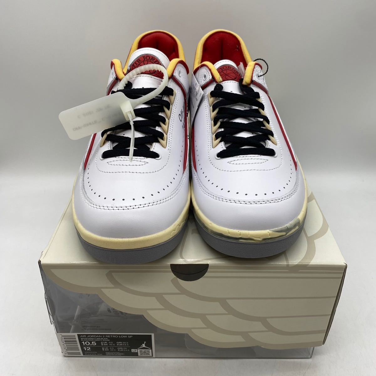 28.5cm】新品 OFF WHITE NIKE AIR JORDAN 2 RETRO LOW SP オフホワイト