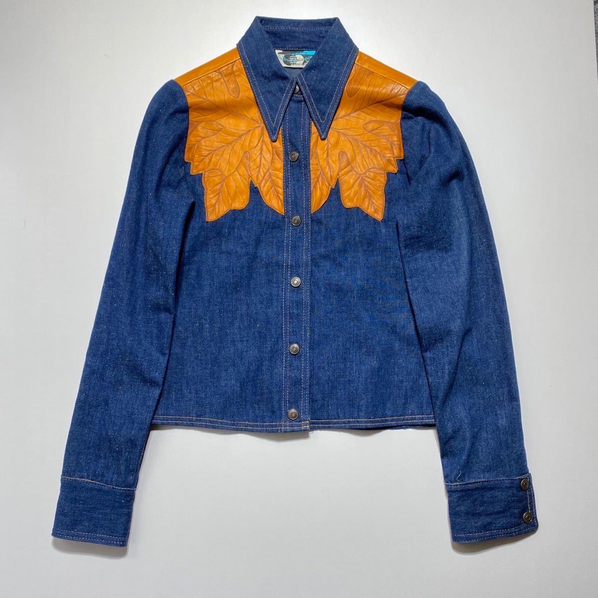 1970s Vintage Antonio Guiseppe hippie Denim Jacket 1970年代 1970s Vintage Antonio Guiseppe hippie Denim Jacket 1970年代