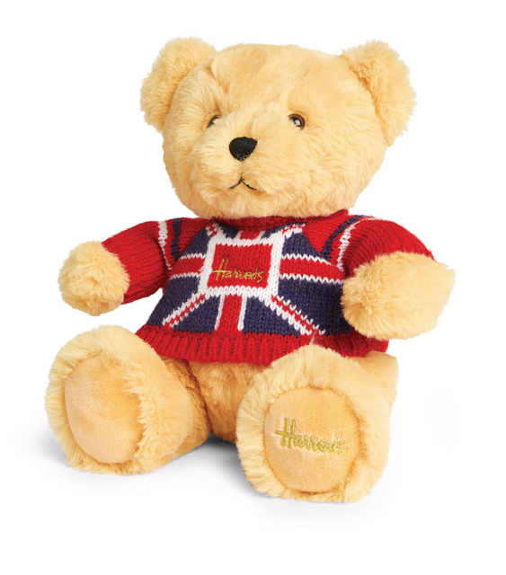 流行り の ブランド ユニオンジャック ハロッズ Harrods セーター クマ テディベア 体長10cm - 30cm