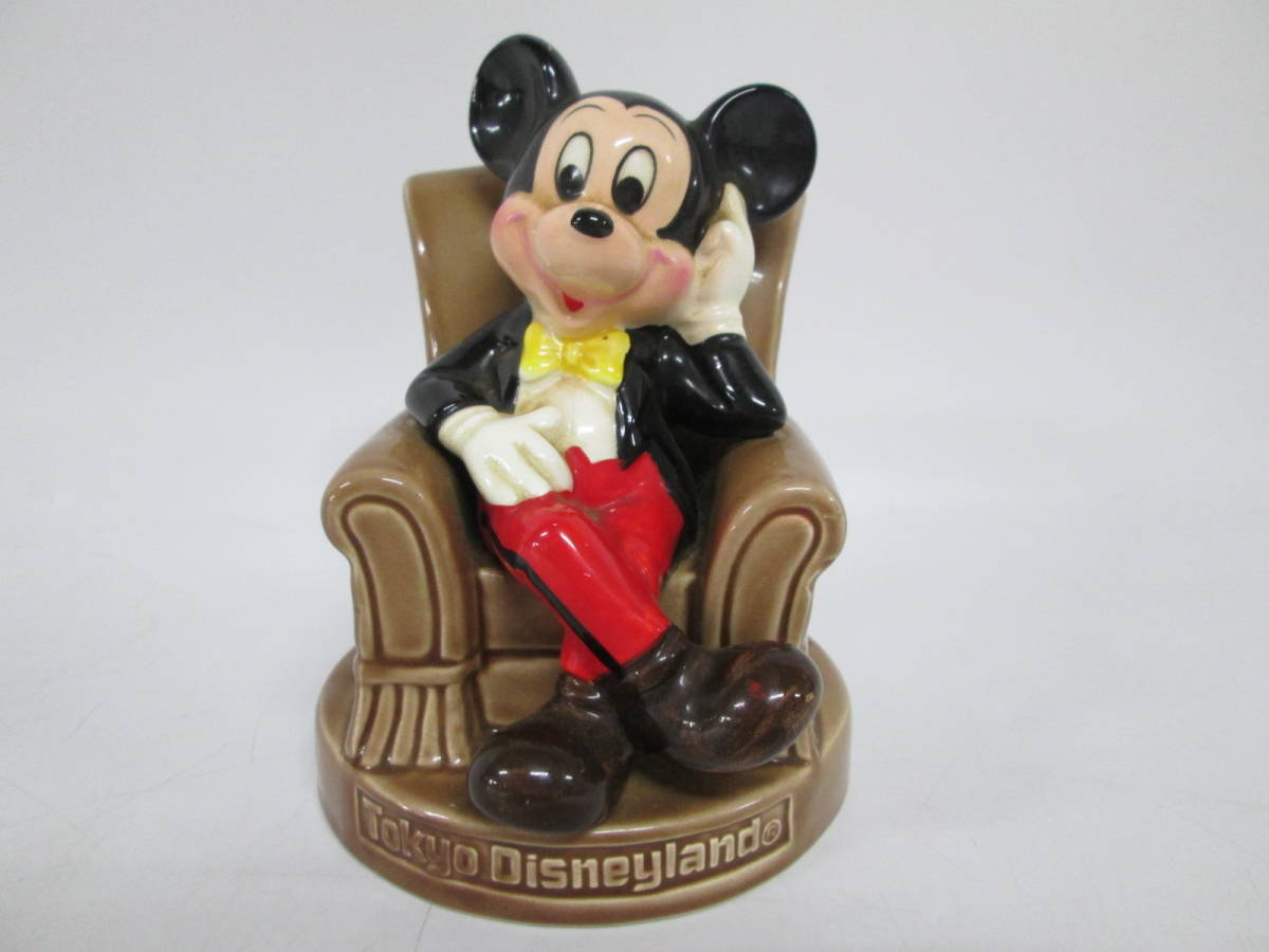 0615o U2407】 東京ディズニーランド disney ミッキーマウス 陶器 貯金