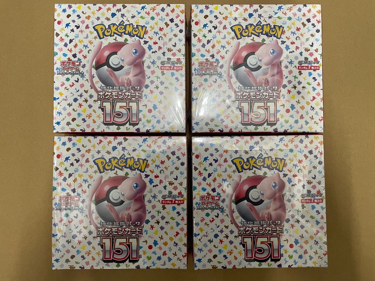 ポケモンカード151 シュリンク付4box-