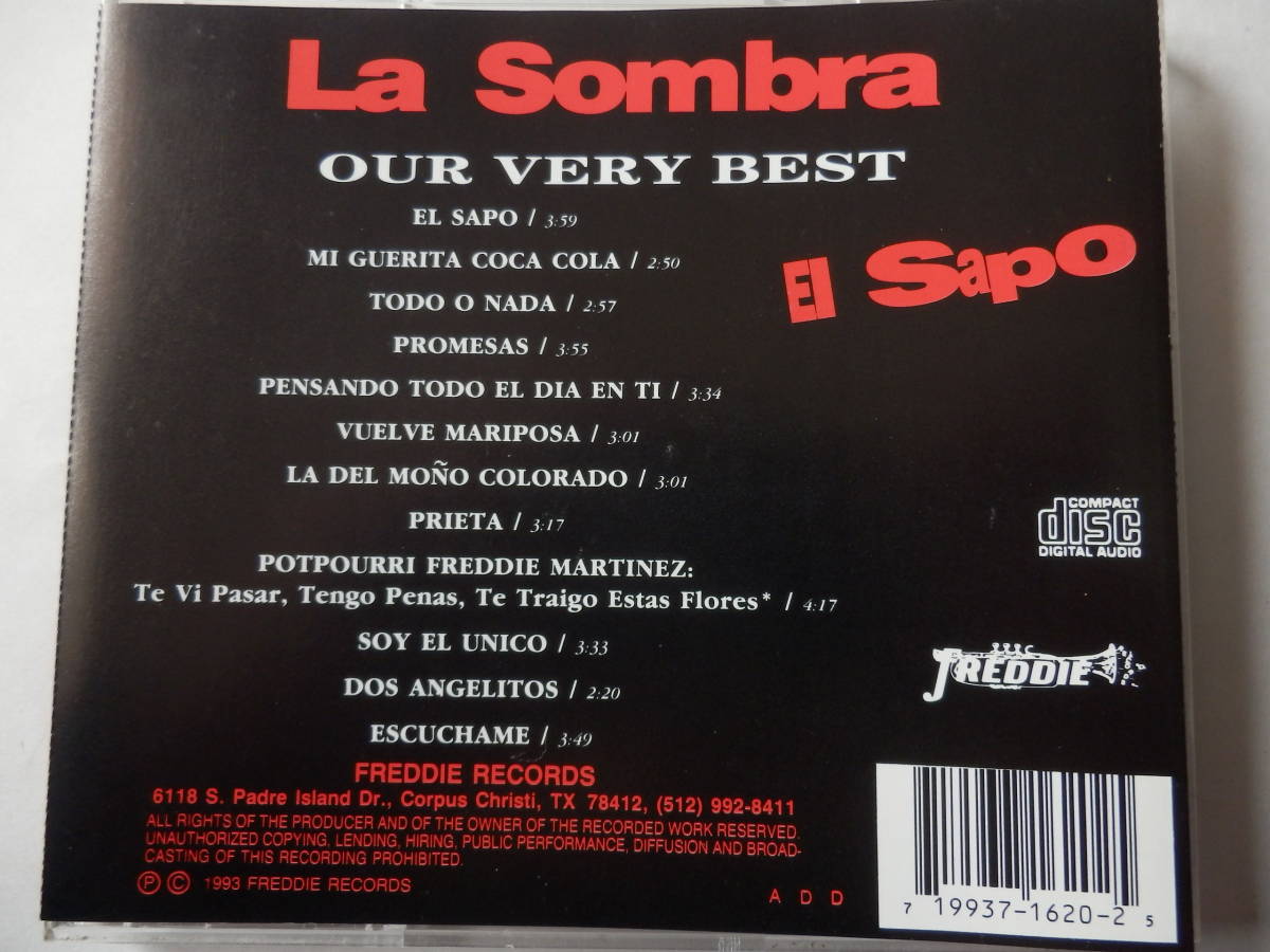 CD/US:シカゴ- ラテン音楽- テハノ/La Sombra - Our Very Best/El Sapo:La Sombra/Promesas:La Sombra/Mi Guerita Coca Cola:La Sombra_画像2