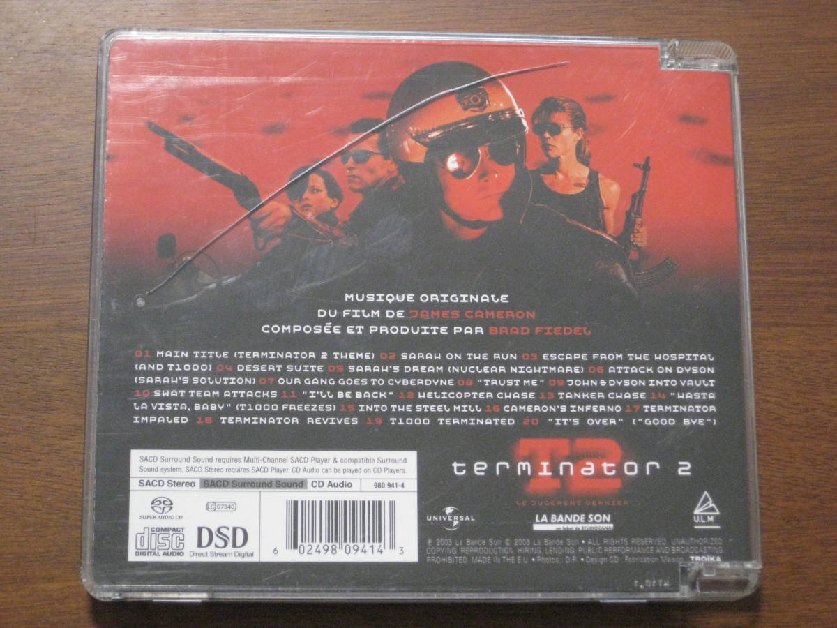 BRAD FIEDELb Lad *fi- Dell / TERMINATOR 2 Terminator soundtrack 2003 year sale Universal company Hybrid SACD foreign record 