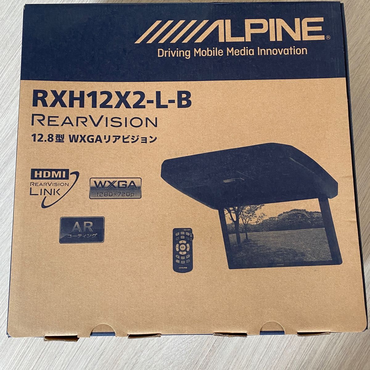 アルパイン RXH12X2-L-B 12 8型 WXGAリアビジョン フリップダウン