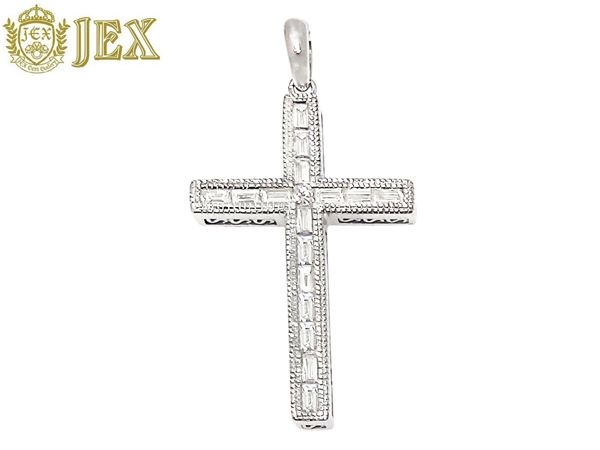海外限定】 Diamond K18WGダイヤモンドペントップ NO.127742