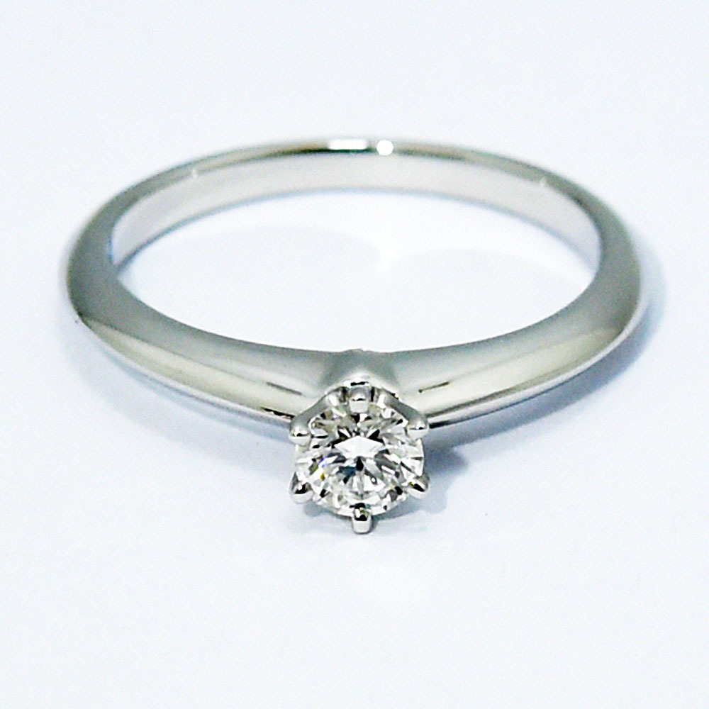 希少 黒入荷! TIFFANY&Co. ソリティア リング ティファニー 指輪 中古