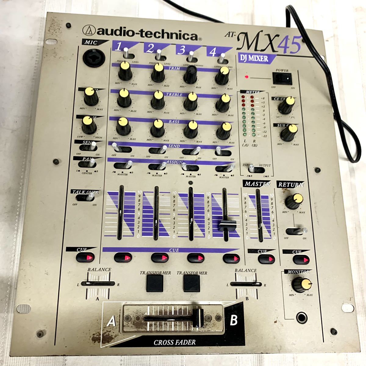 通電確認OK【Audio-Technica/オーディオテクニカ】AT-MX45 ミキサー ★ジャンク扱い_画像1