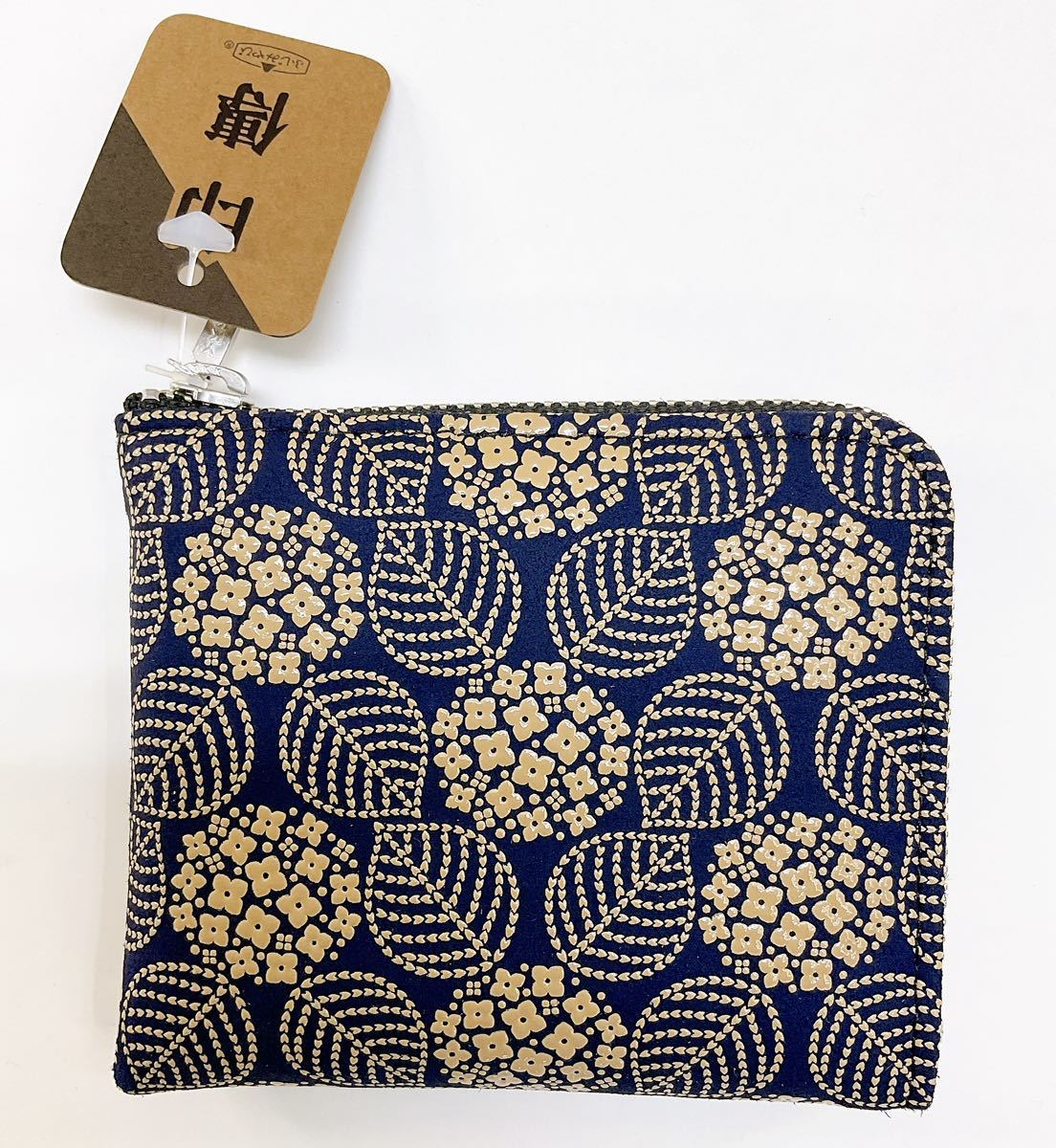  new goods .. seal . change purse .. inserting [ purple . flower blue × white lacquer ] purse card inserting case compact change purse . unused goods nationwide free shipping 