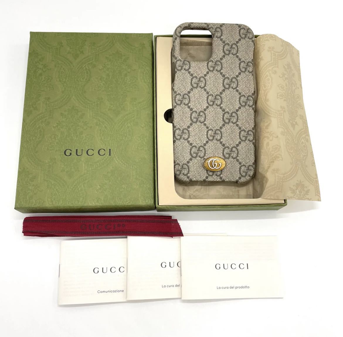 GUCCI グッチ iPhone12/12Proケース OPHIDIA オフィディア GG