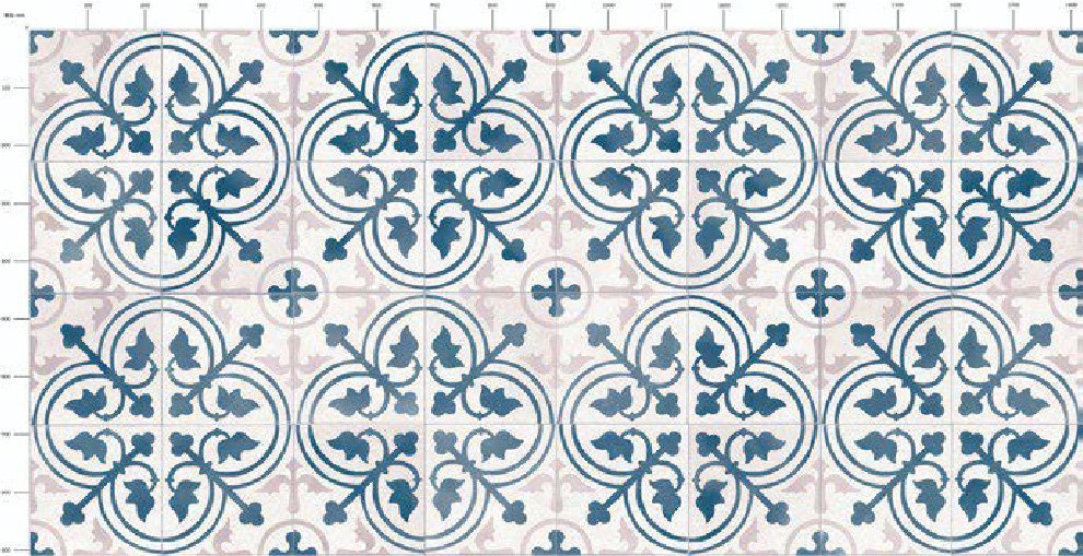 [ sun getsu] home use cushion floor HM11142 French antique tile 1.8. thickness /182. width [ housing for pattern pattern CF H floor (H FLOOR)][5]