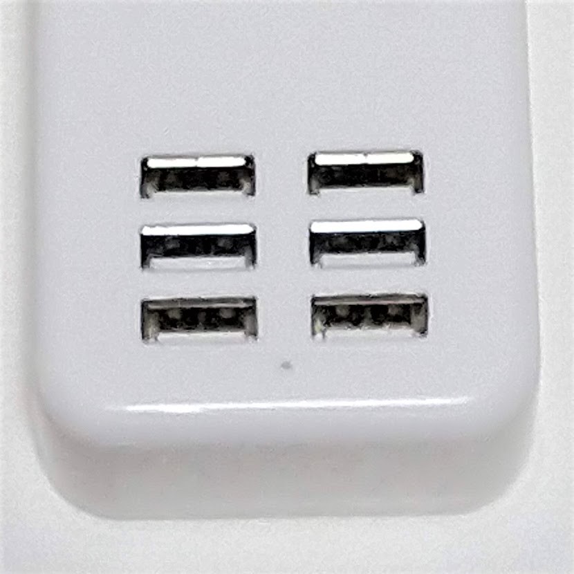USB 電源タップ ケーブル 6ポート コンセント USB充電器 1.5m 急速充電 電源アダプタ 延長ケーブル ACアダプター スマホ タブレット 100V USBアダプター 4ポート タップ コンセント ホワイト 急速充電