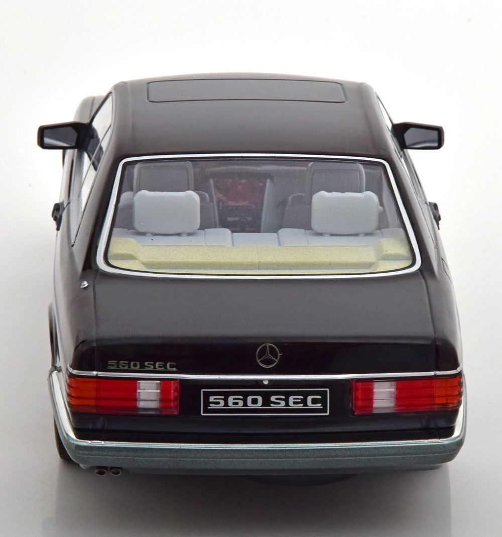 KK scale 1/18 Mercedes Benz 560 SEC C126 1985　ブラック　ダイキャスト製　メルセデス　ベンツ_画像4