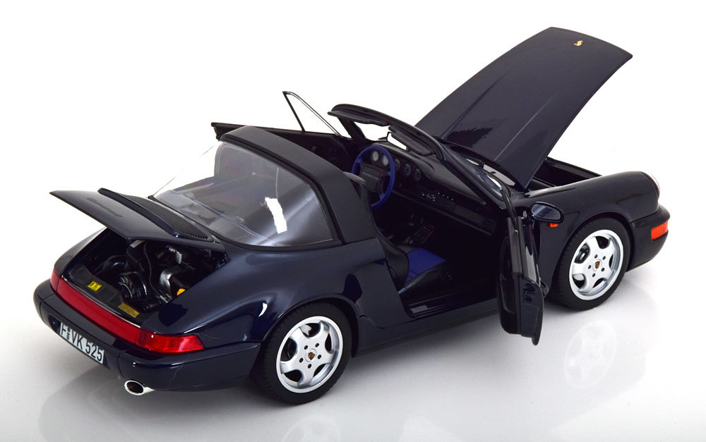 norev 1/18 Porsche 911 (964) Carrera 4 Targa 1991 ダークブルー　ポルシェ　ノレブ_画像4