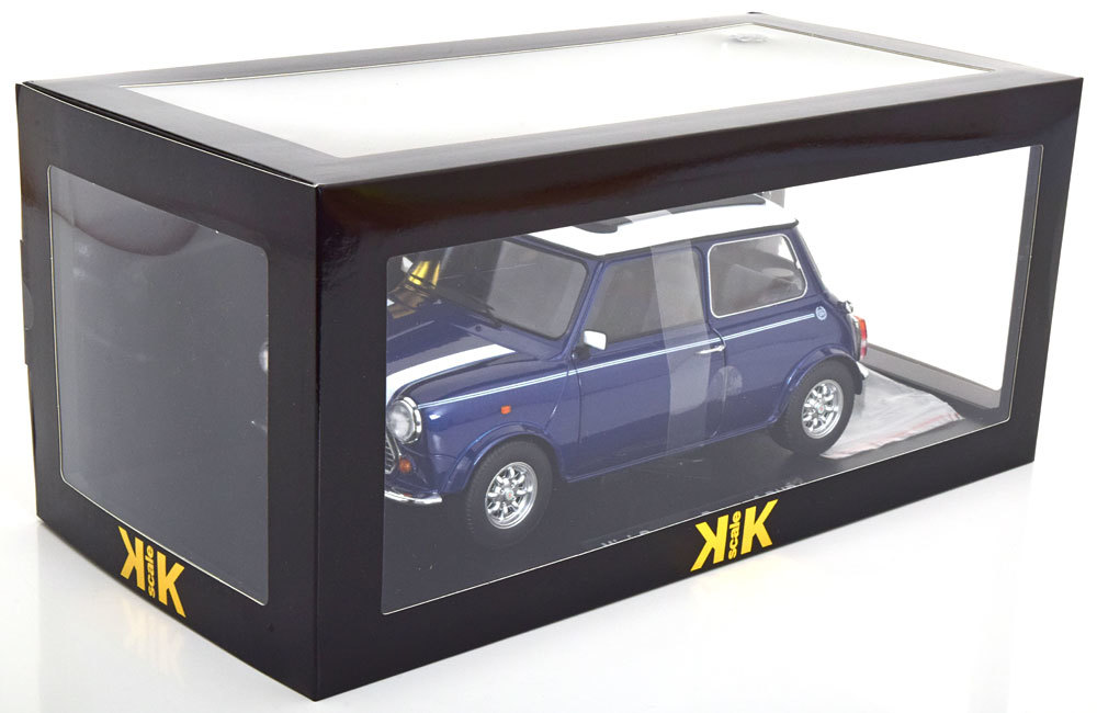 KK scale 1/12 Mini Cooper Sunroof RHD blue-metallic/white　ダイキャスト製　ビックスケール_画像7