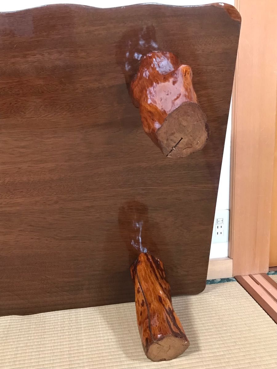 中古品 座卓 机 テーブル 木製 天然木 インテリア座卓 座敷机 リビングテーブル ローテーブル 一枚板