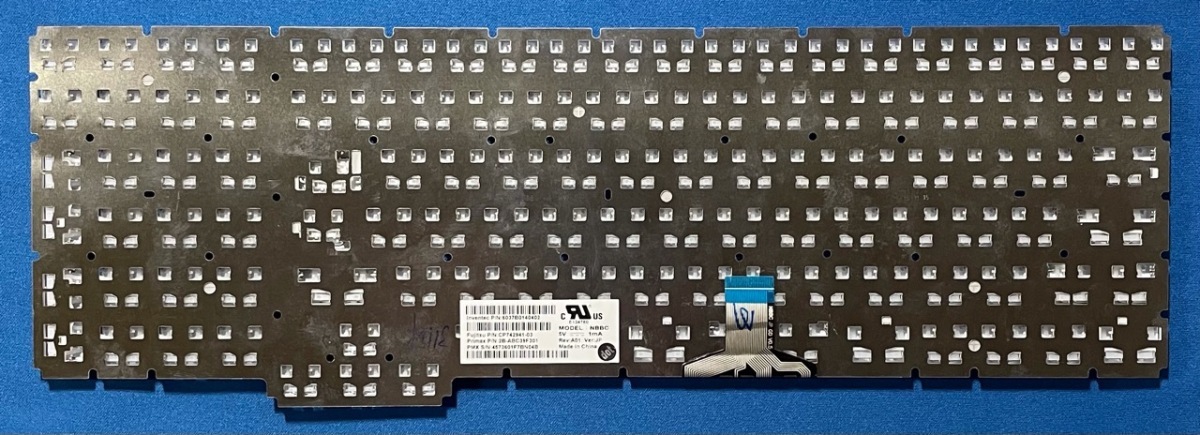 純正新品 富士通 FMV LIFEBOOK AH45/C2 AH45/D1 等用キーボード CP742946-03 白 国内発送_画像2