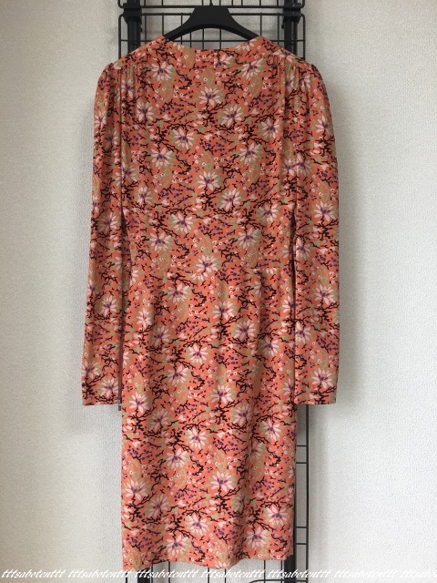 новый товар PAUL&JOE *IZIS DRESS~ общий рисунок шелк One-piece 36 paul (pole) & Joe Франция производства