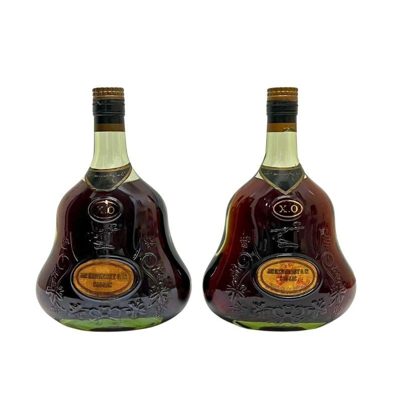 2本セット JAs Hennessy ジャズヘネシー XO 金キャップ グリーンボトル