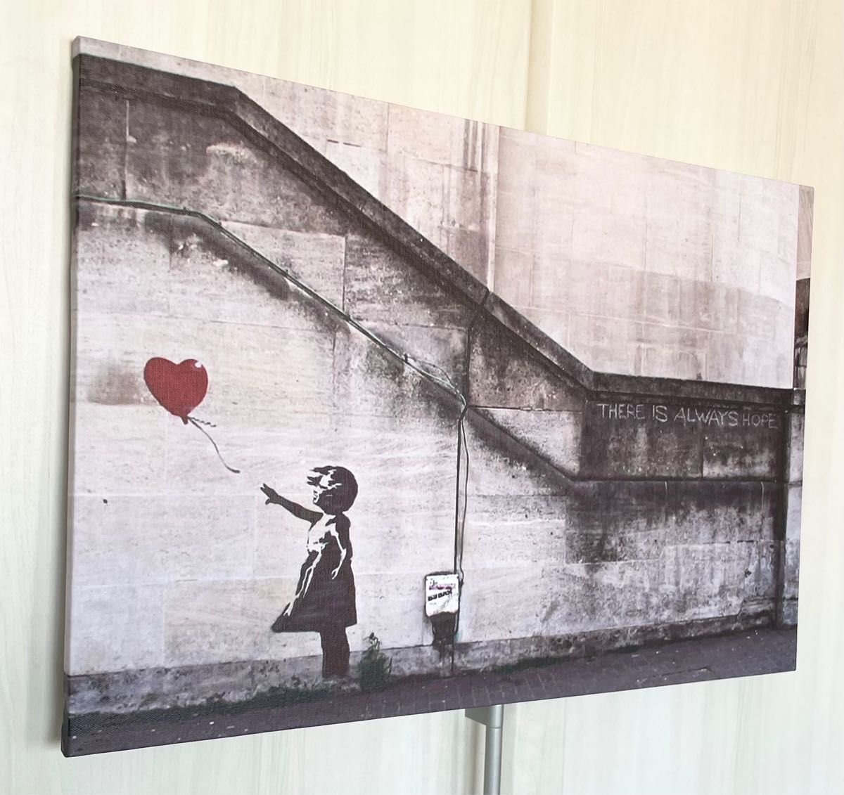 【BANKSY ART CANVAS バンクシー風船の少女アートキャンバス】