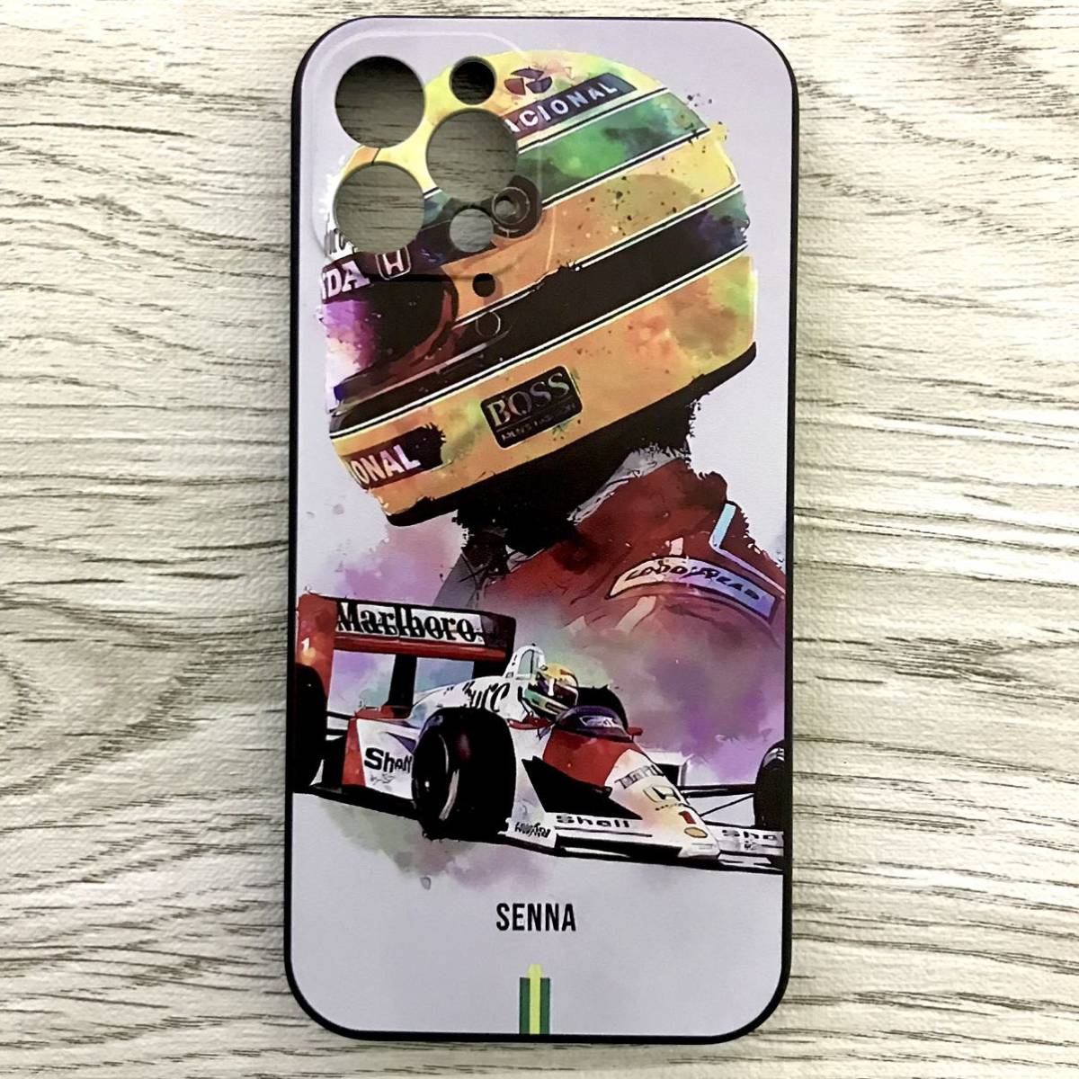  i-ll ton * Senna art iPhone 12 Pro case F1 McLAREN Honda McLaren Honda smartphone 