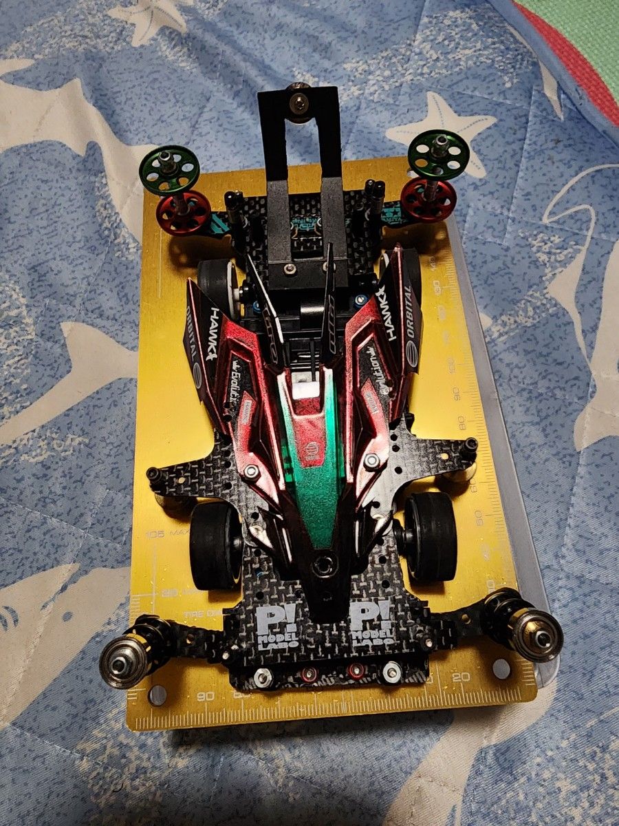 ミニ四駆 MSフレキ ネオファルコン フロントAT-スラダン リア二軸