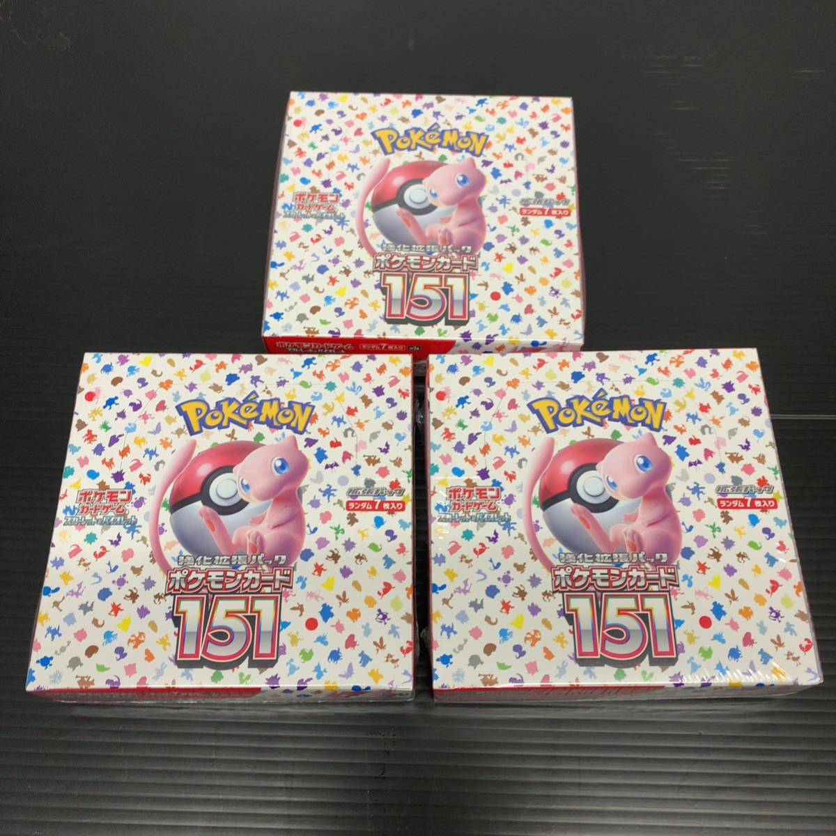 Pokemon ポケモンカード151 3BOX シュリンク付き 新品未使用 未開封品 