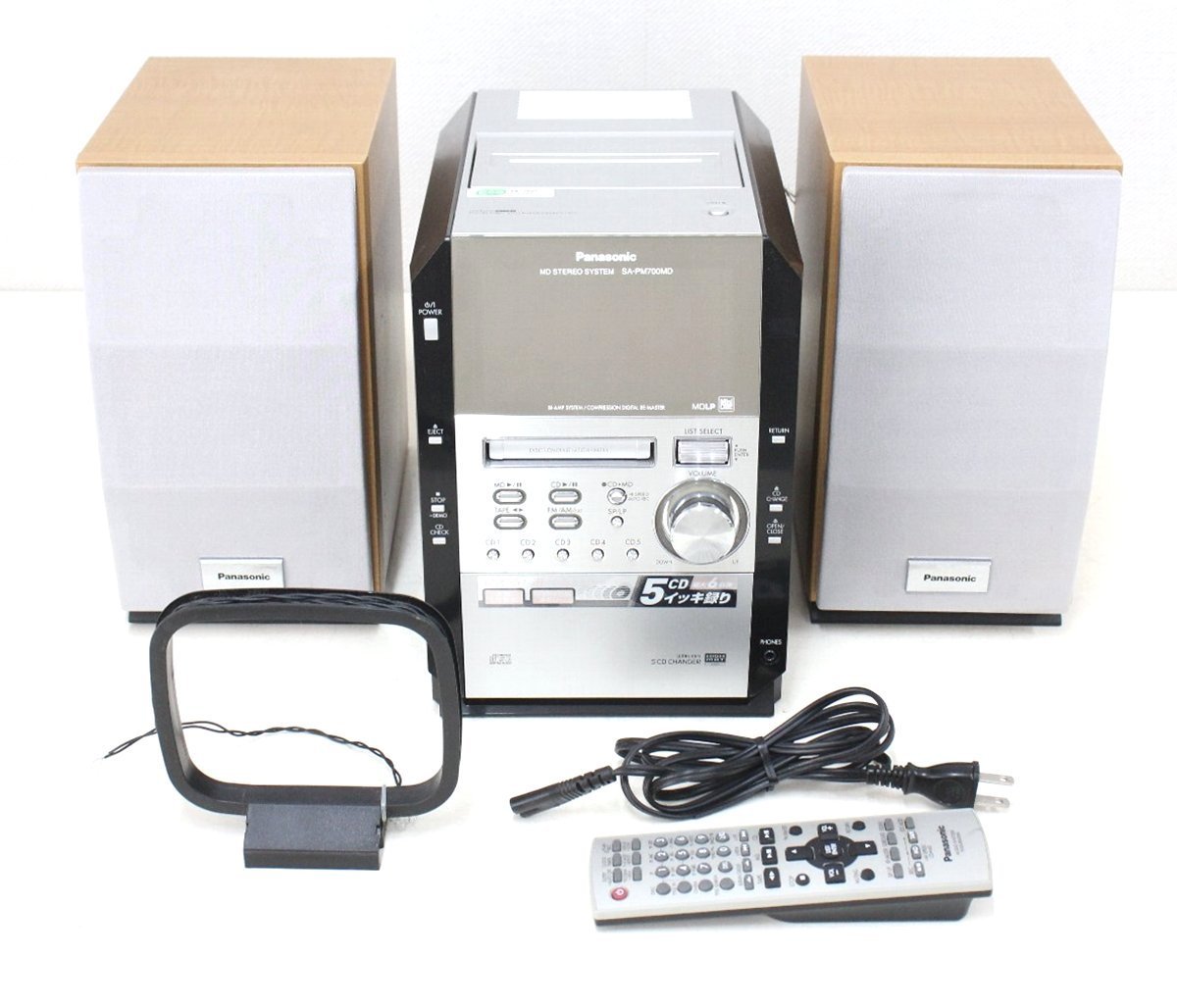 jn44□Panasonic◇MDステレオシステム◇SA-PM700MD◇2004年製◇一部難