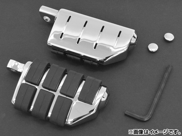 2輪 AP フットペグ 平型ラバー ハーレー 汎用 AP-F216046 入数:1セット(左右)