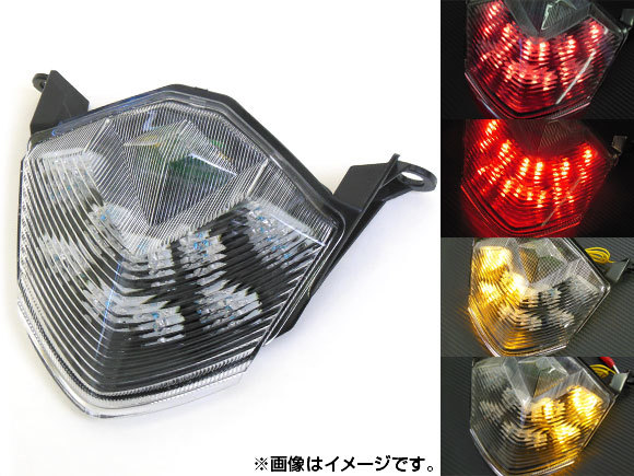 LEDテールランプ カワサキ Z750 2007年～2008年 クリア 2輪 AP-BP-199-CL_画像1