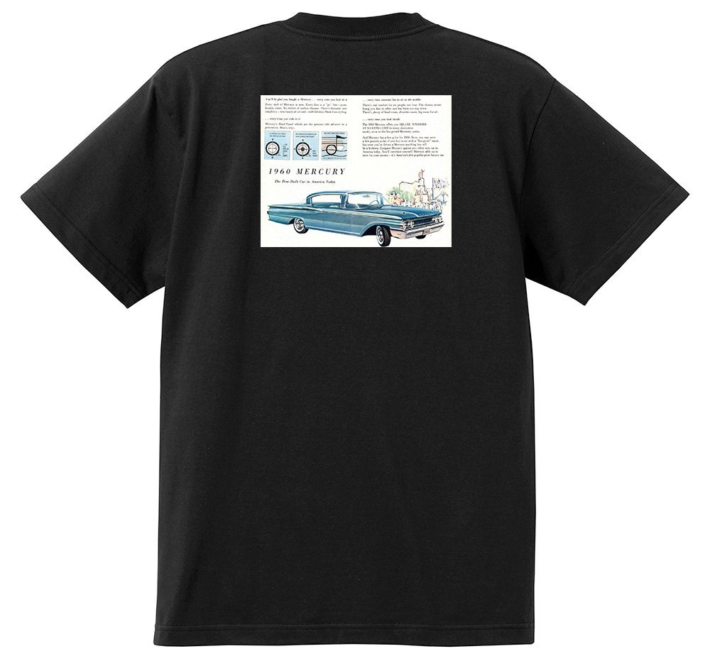 アドバタイジング マーキュリー 1208 黒 Ｔシャツ 1960 モントクレア モントレー コロニーパーク パークレーン コメット ホットロッド_画像1