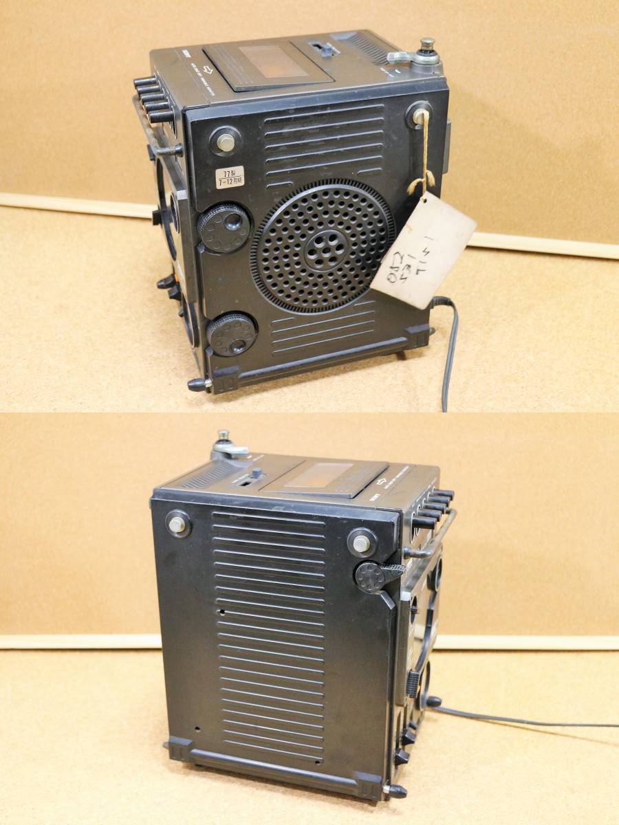 ソニー　ジャッカル３００　77年製　通電確認　ジャンク　JACKAL300 SONY ラジオカセット付きテレビ受信機　FX-300　レトロビンテージ_画像2