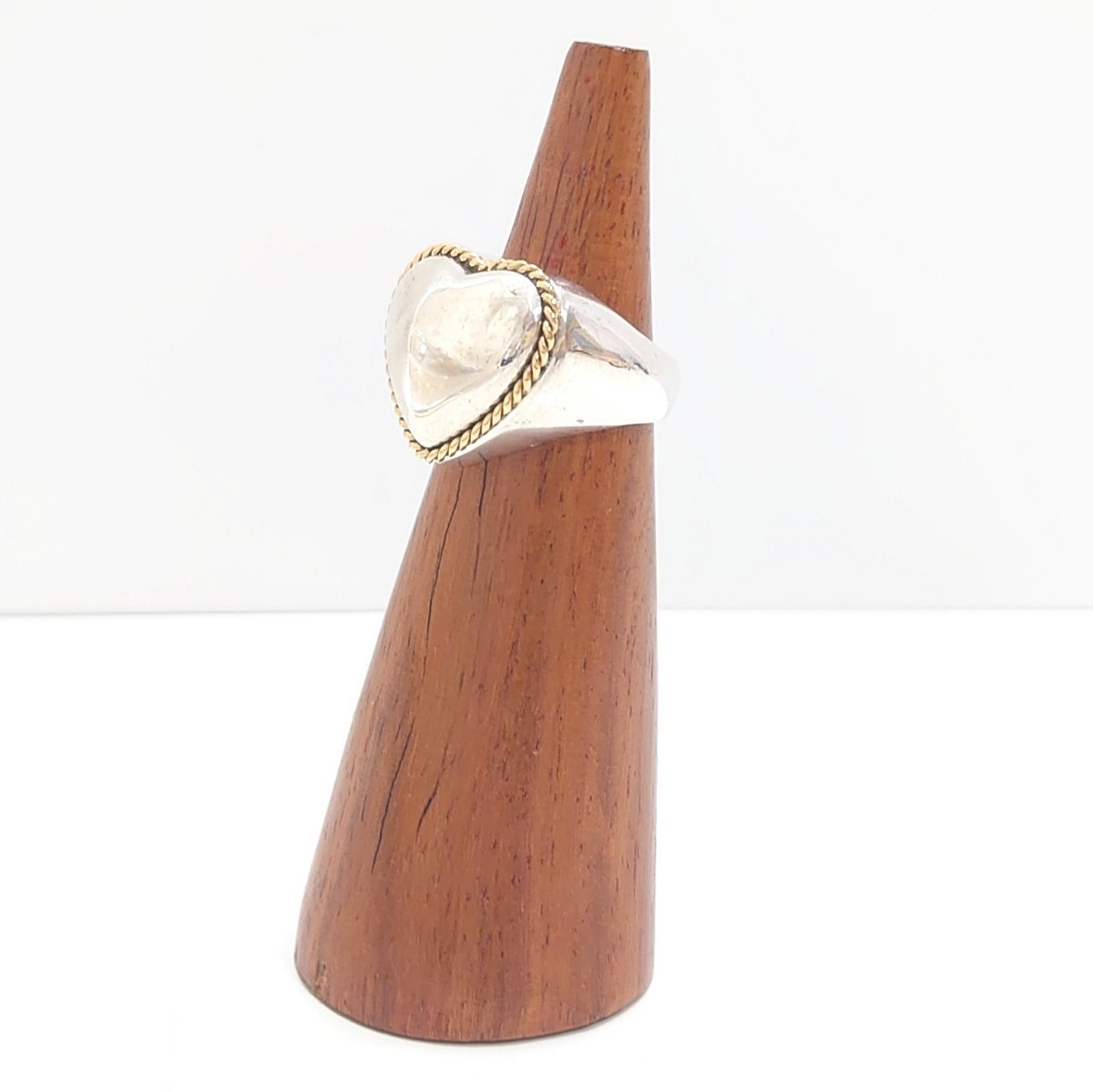 ☆美品 TIFFANY&Co. ティファニー ハート リング SV925 K18 750