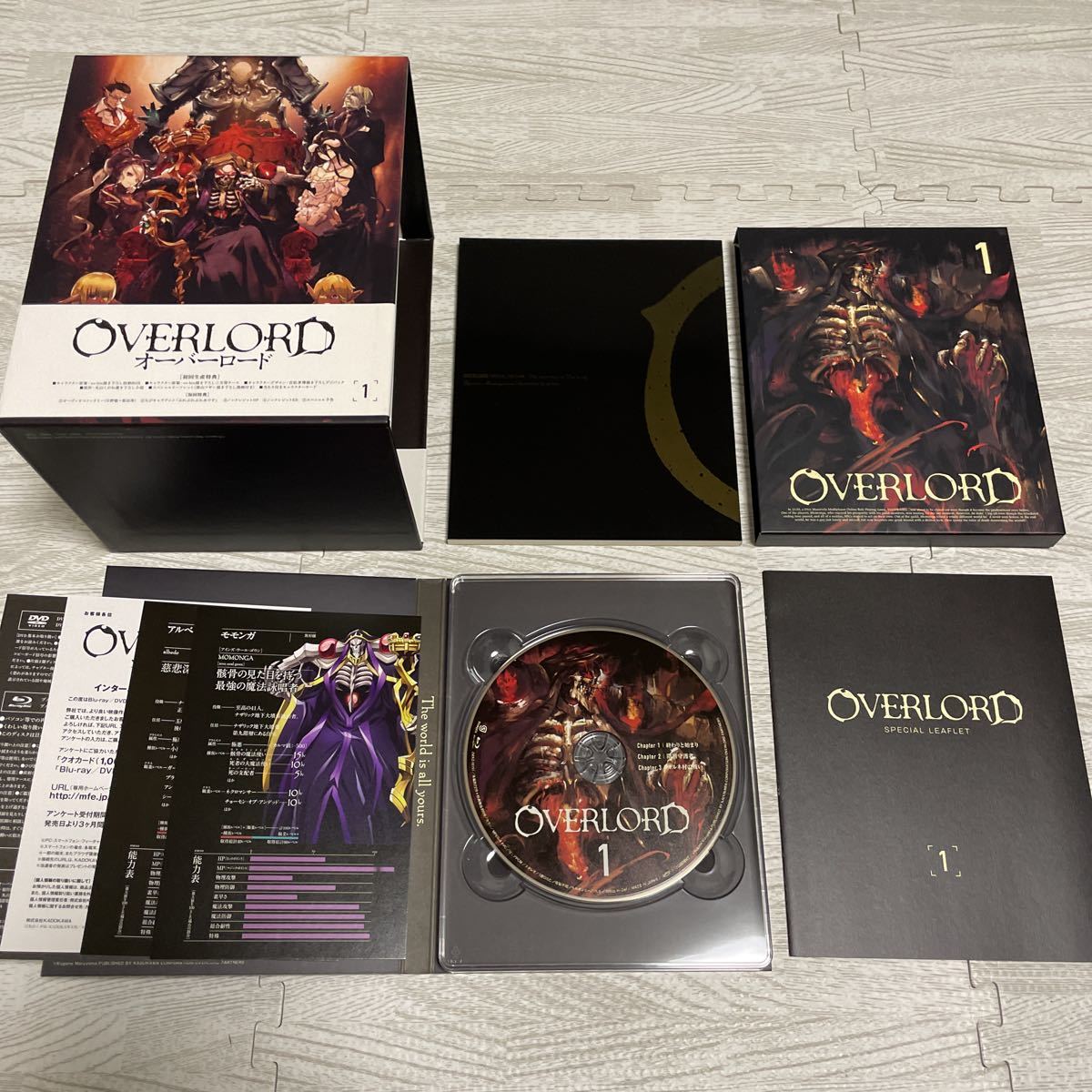 1巻以外未開封 特典小説完備 OVERLORD オーバーロード 1期 初回版 Blu 