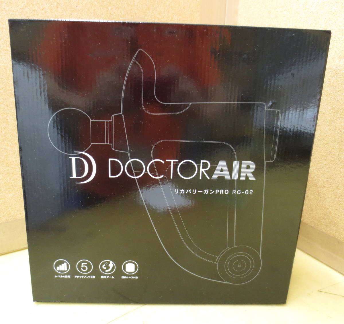 O1☆DOCTORAIR ドクターエア リカバリーガンPRO RG-02 BK☆未開封