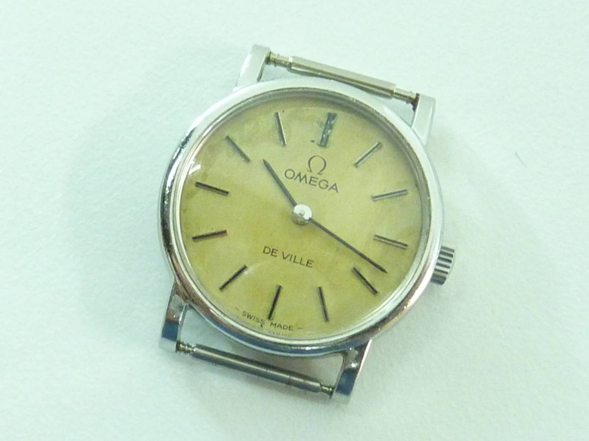 ジャンク品】オメガ デビル フェイスのみ OMEGA DE VILLE メンズ