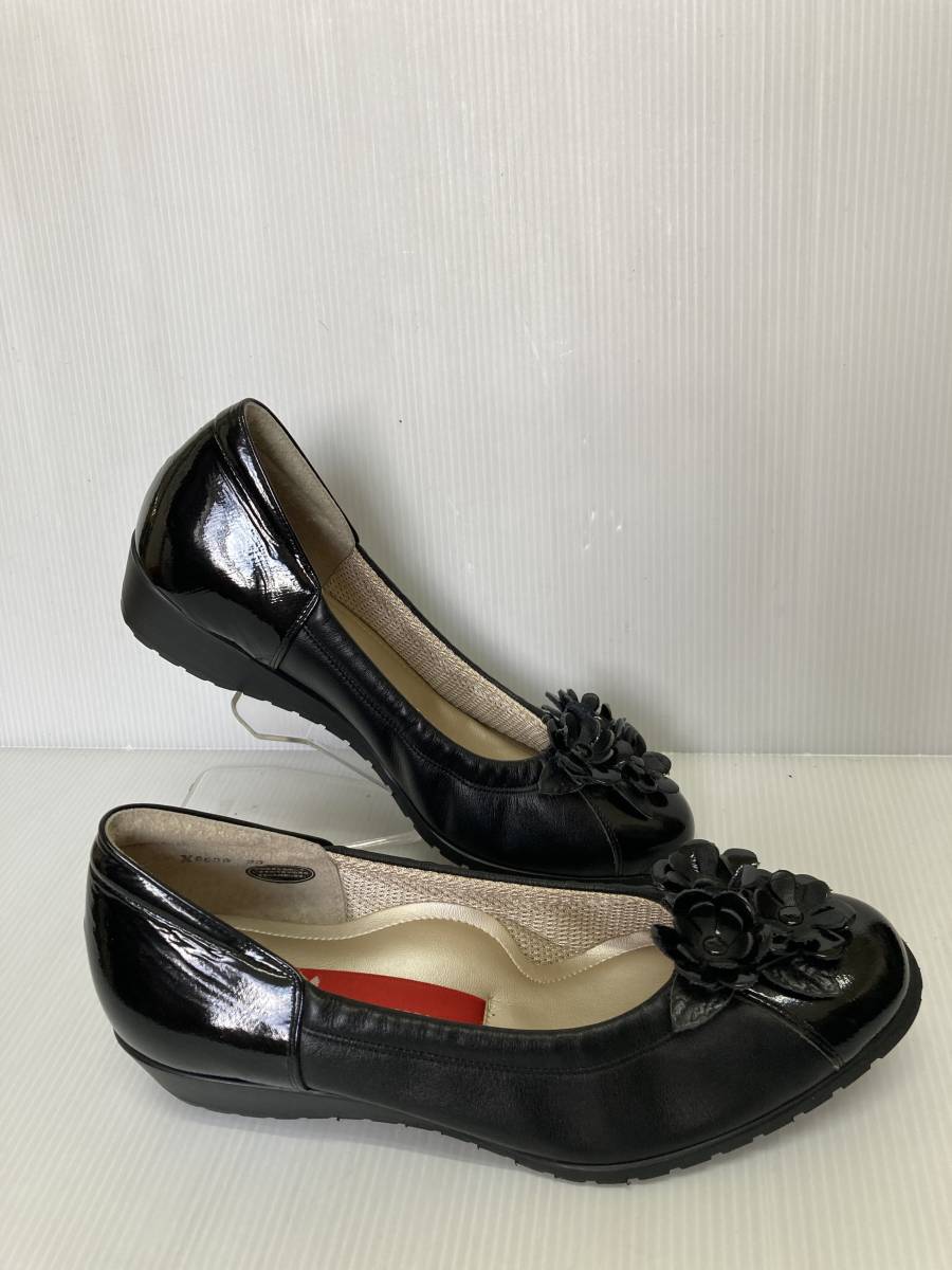 予約販売】本 ○お買い得!高級婦人靴 サロンドグレー SL8630 黒 23.0