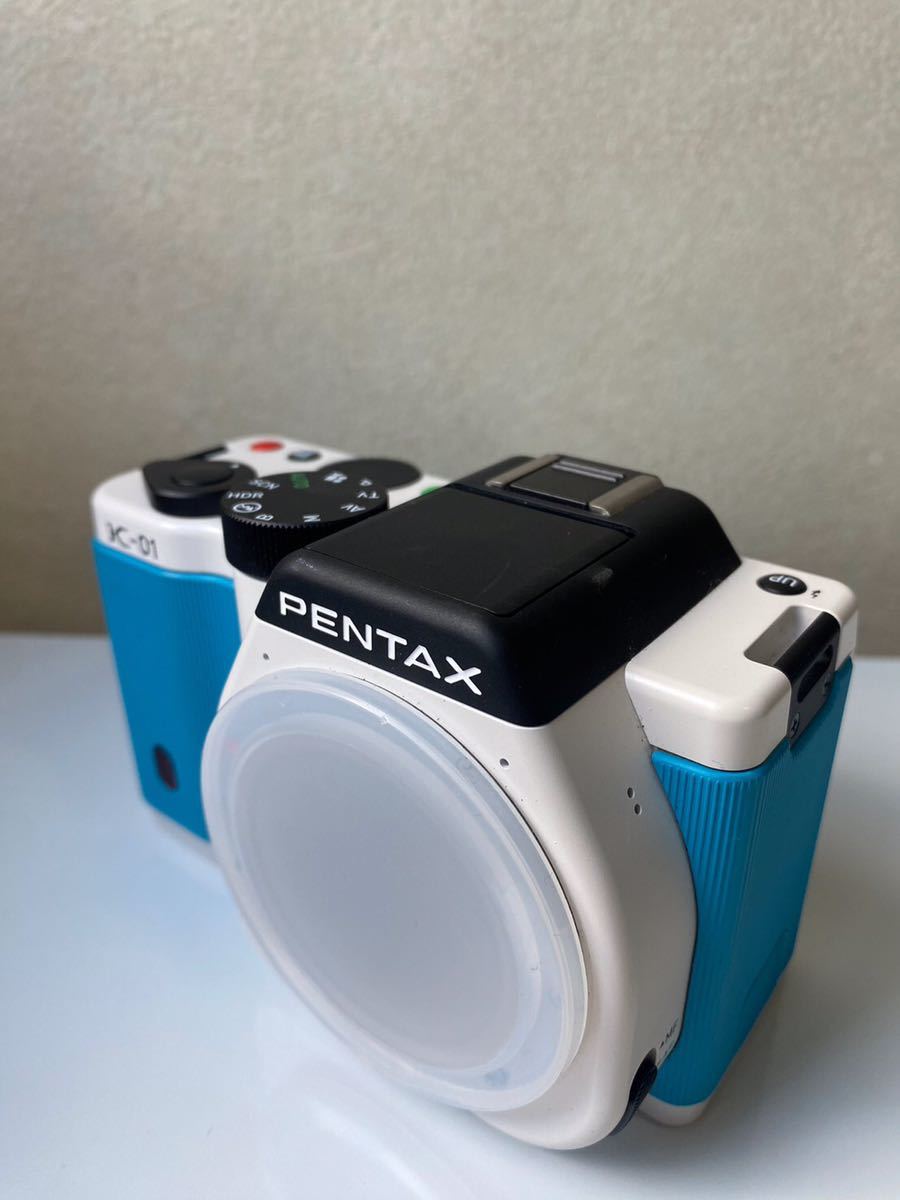 PENTAX ペンタックス K-01 ボディ デジタル一眼カメラ ブルー ホワイト