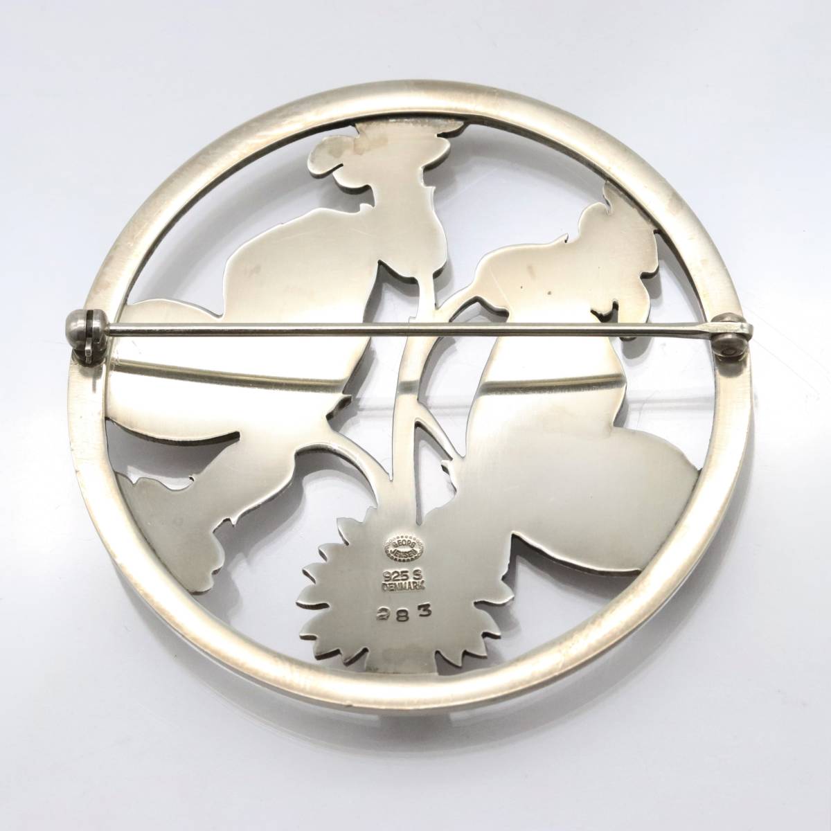  George Jensen brooch butterfly round 283 silver DENMARK