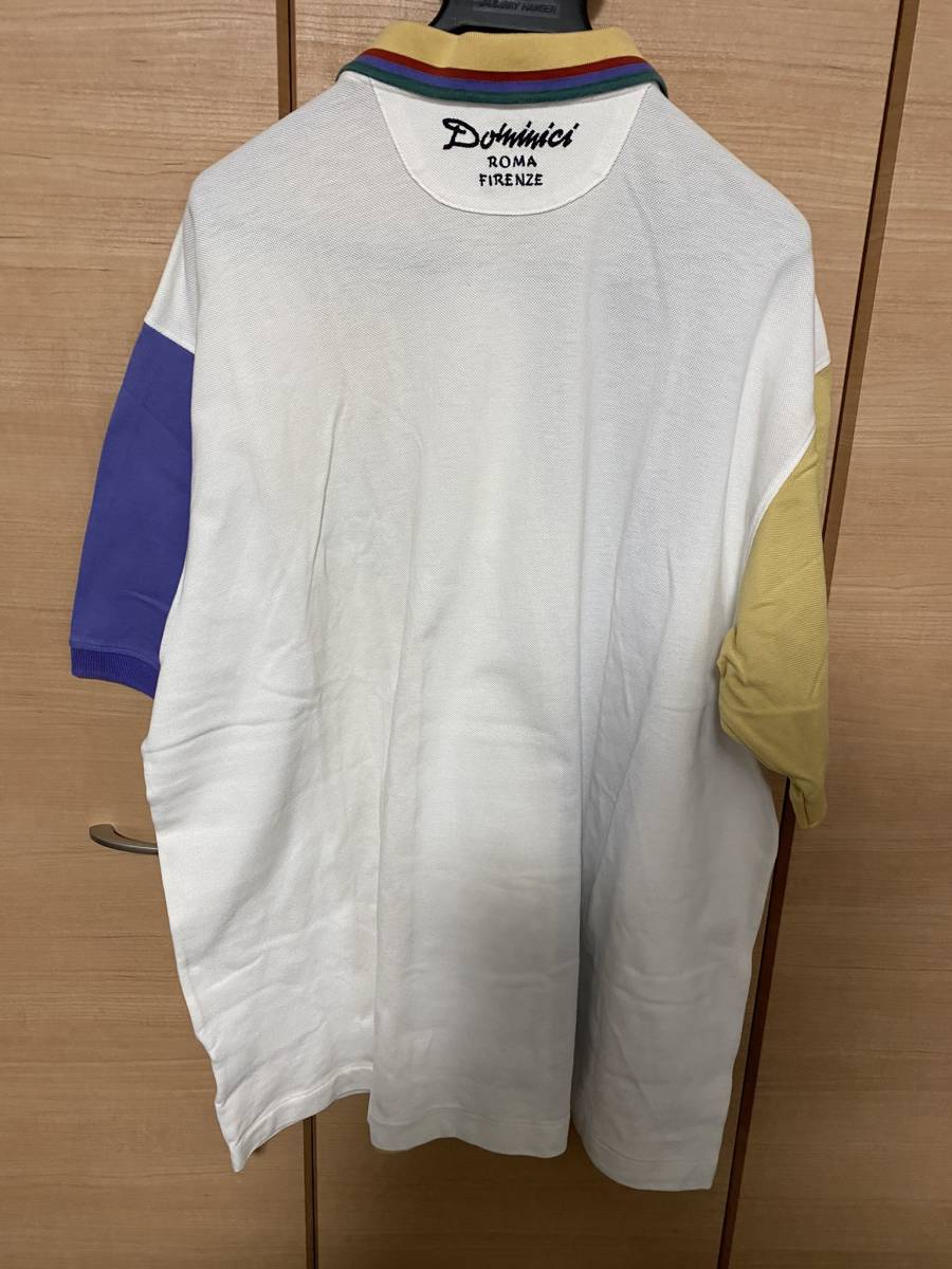 美麗!　DOMINICI　ドミニチ　カラフル半袖ポロシャツ　サイズ54(3L～4L)相当　日本製_画像6