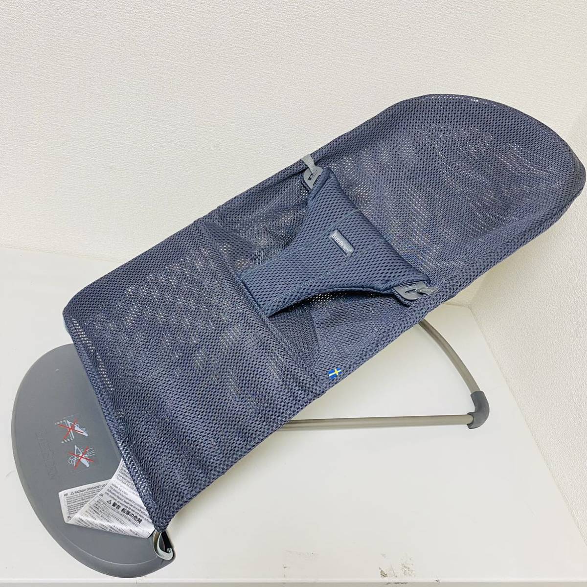 美品】ベビービョルン ブリスエアー メッシュバウンサー アンスラ