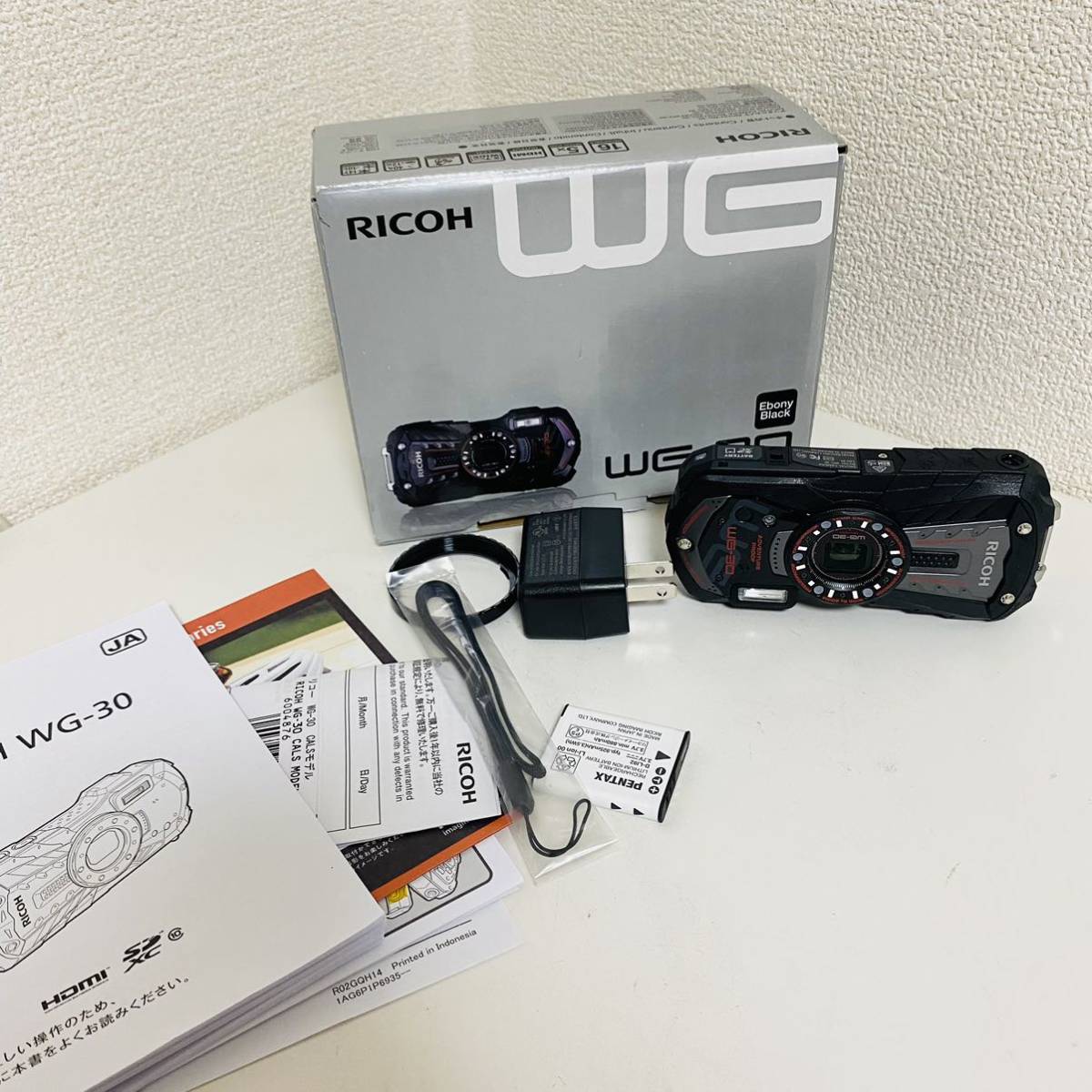ヤフオク! - RICOH WG-30 EBONY BLACK