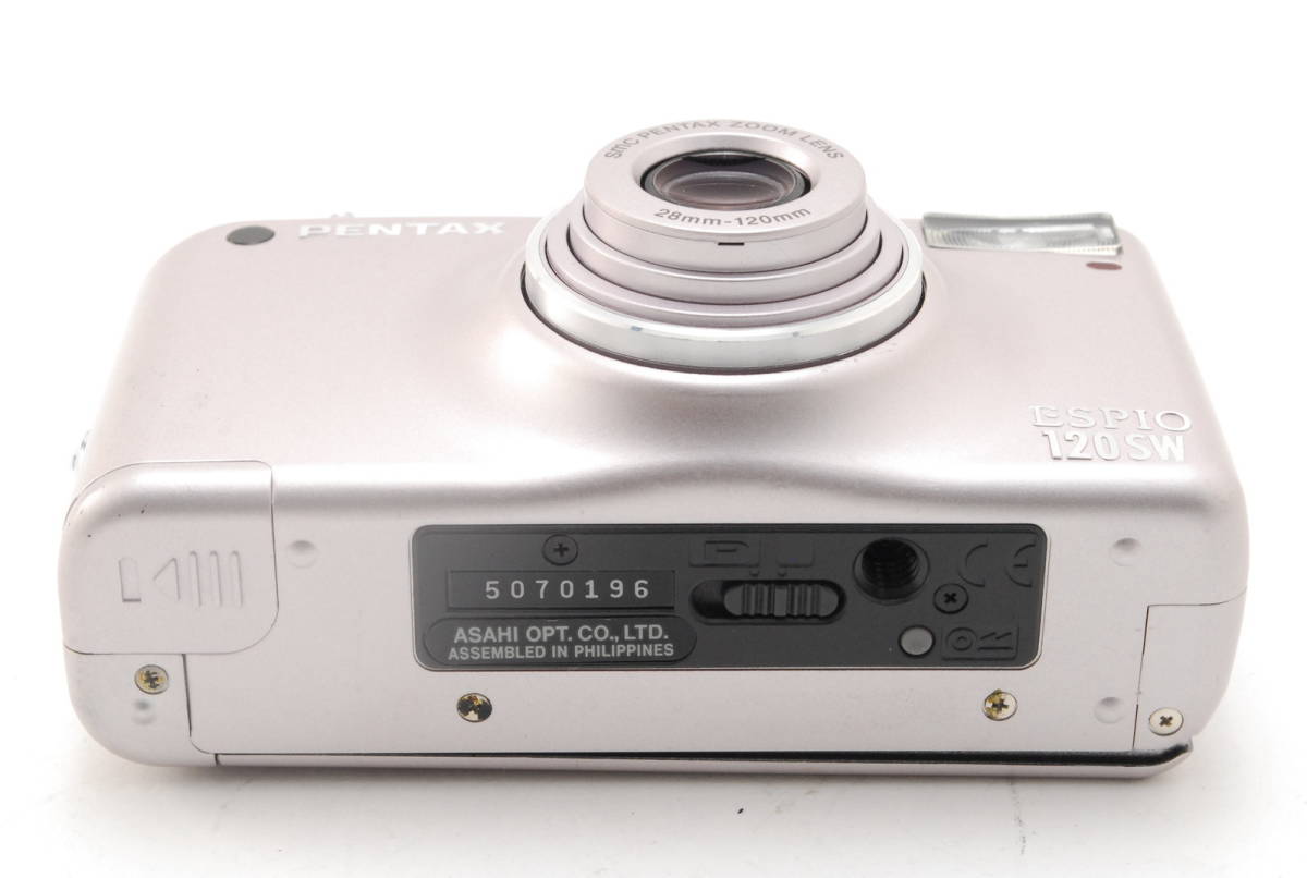 PENTAX ESPIO 120SW コンパクトカメラ シルバー 動作も写りもOKです。概ねキレイです。ストラップ付きです。_画像8