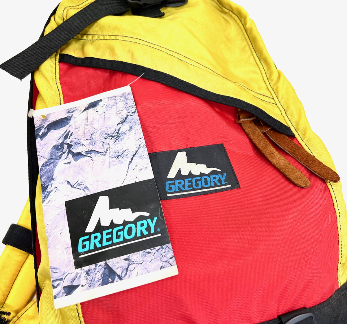 激レアデッド 青タグ 1990s GREGORY Daypack Yellow×Red USA製 オールドグレゴリー デイパック リュック イエロー×レッド_画像6