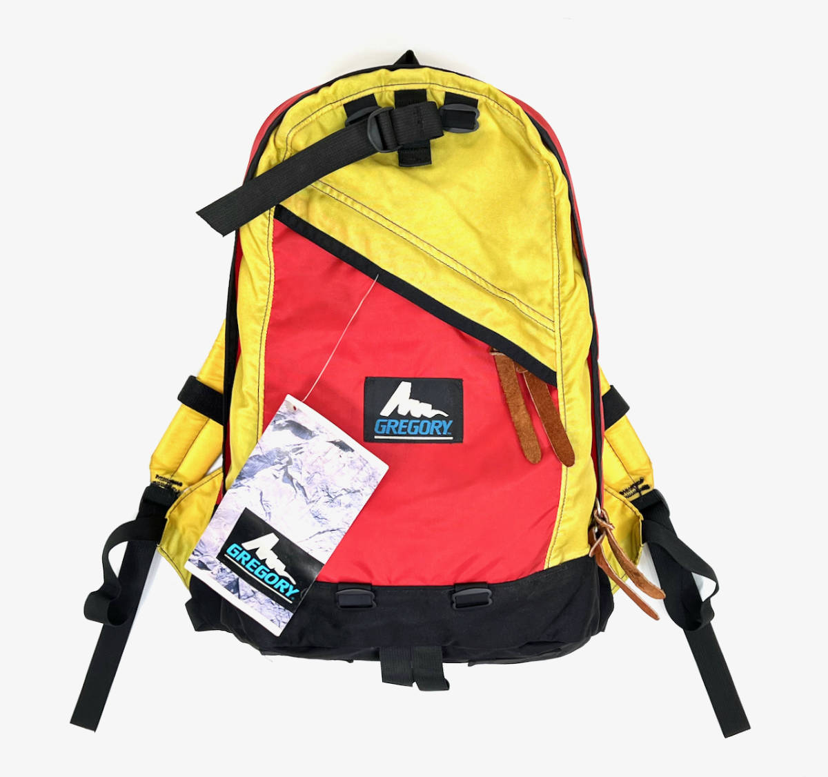 激レアデッド 青タグ 1990s GREGORY Daypack Yellow×Red USA製 オールドグレゴリー デイパック リュック イエロー×レッド_画像1